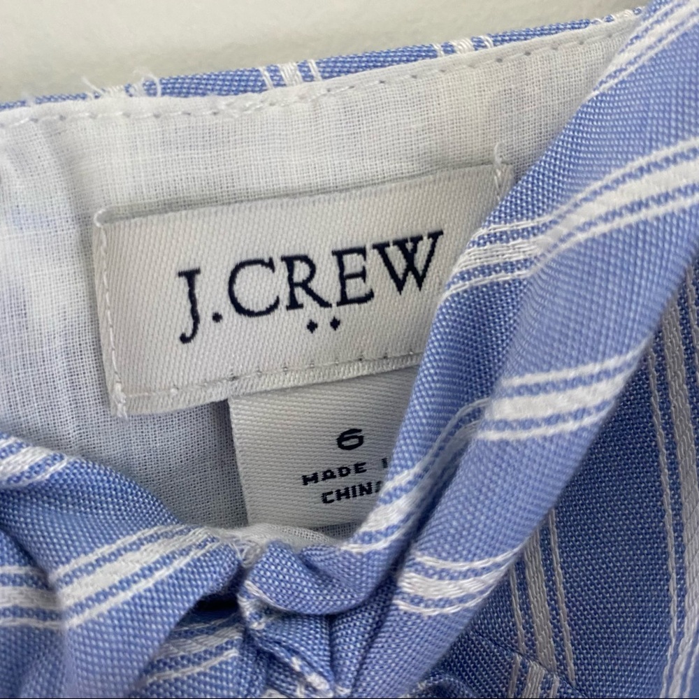J Crew blue striped tie jumpsuit - Picture 5 of 5